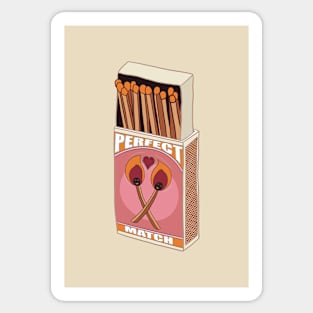 Perfect Match Vintage Matchbox Sticker